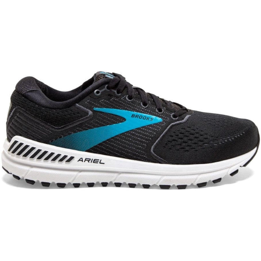 Women's Brooks Ariel '20, Black/Ebony/Blue, 11 2E Extra Wide