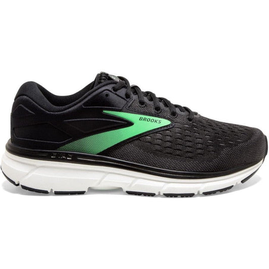 Women's Brooks Dyad 11, Black/Ebony/Green, 10 B Medium