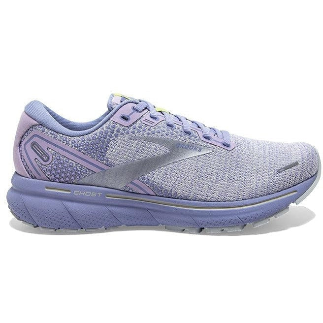 Women's Brooks Ghost 14, Lilac/Purple/Lime, 7.5 B Medium