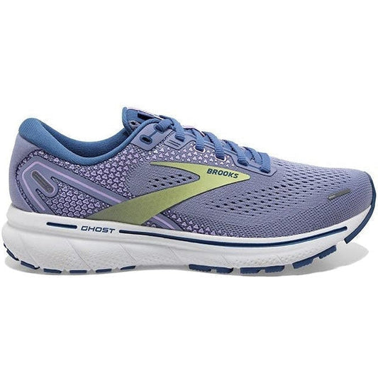 Women's Brooks Ghost 14, Purple Impression/Dutch/Lime, 7.5 B Medium