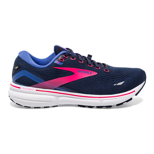 Women's Brooks Ghost 15 GTX, Peacoat/Blue/Pink, 12 B Medium