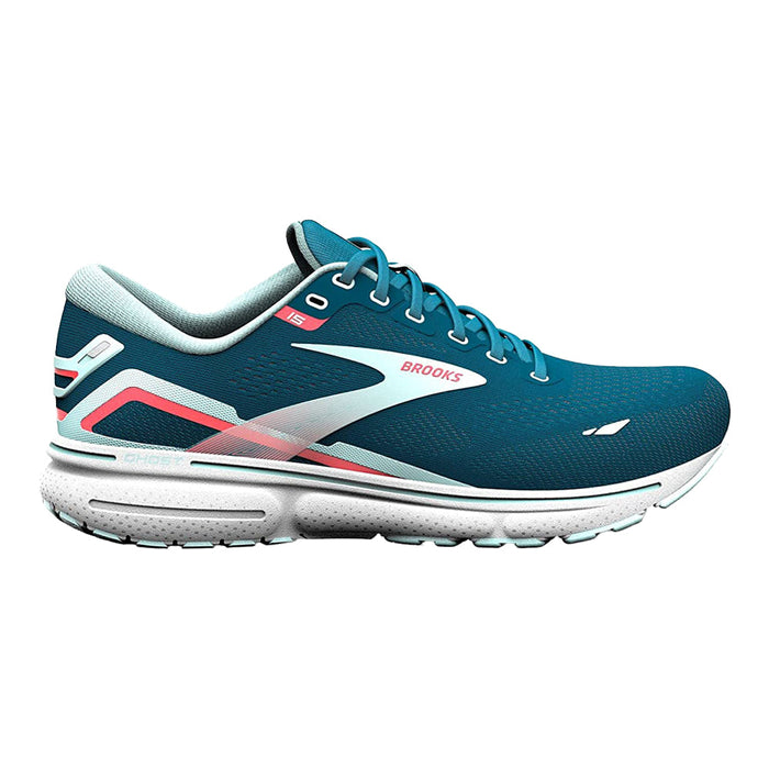 Women's Brooks Ghost 15, Legion Blue/Blue/Bittersweet, 11.5 B Medium
