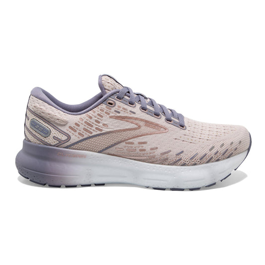 Women's Brooks Glycerin 20, Lilac/Silver Bullet/Pink, 6.5 B Medium