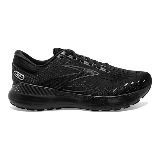 Women's Brooks Glycerin GTS 20, Black/Black/Ebony, 9 B Medium