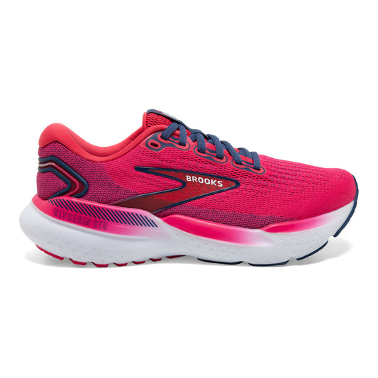 Women's Brooks Glycerin GTS 21, Raspberry/Estate Blue, 8.5 B Medium