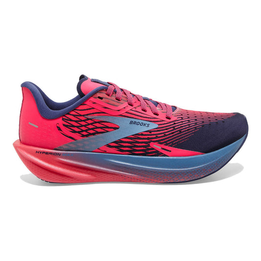 Women's Brooks Hyperion Max, Pink/Cobalt/Blissful Blue, 8.5 B Medium