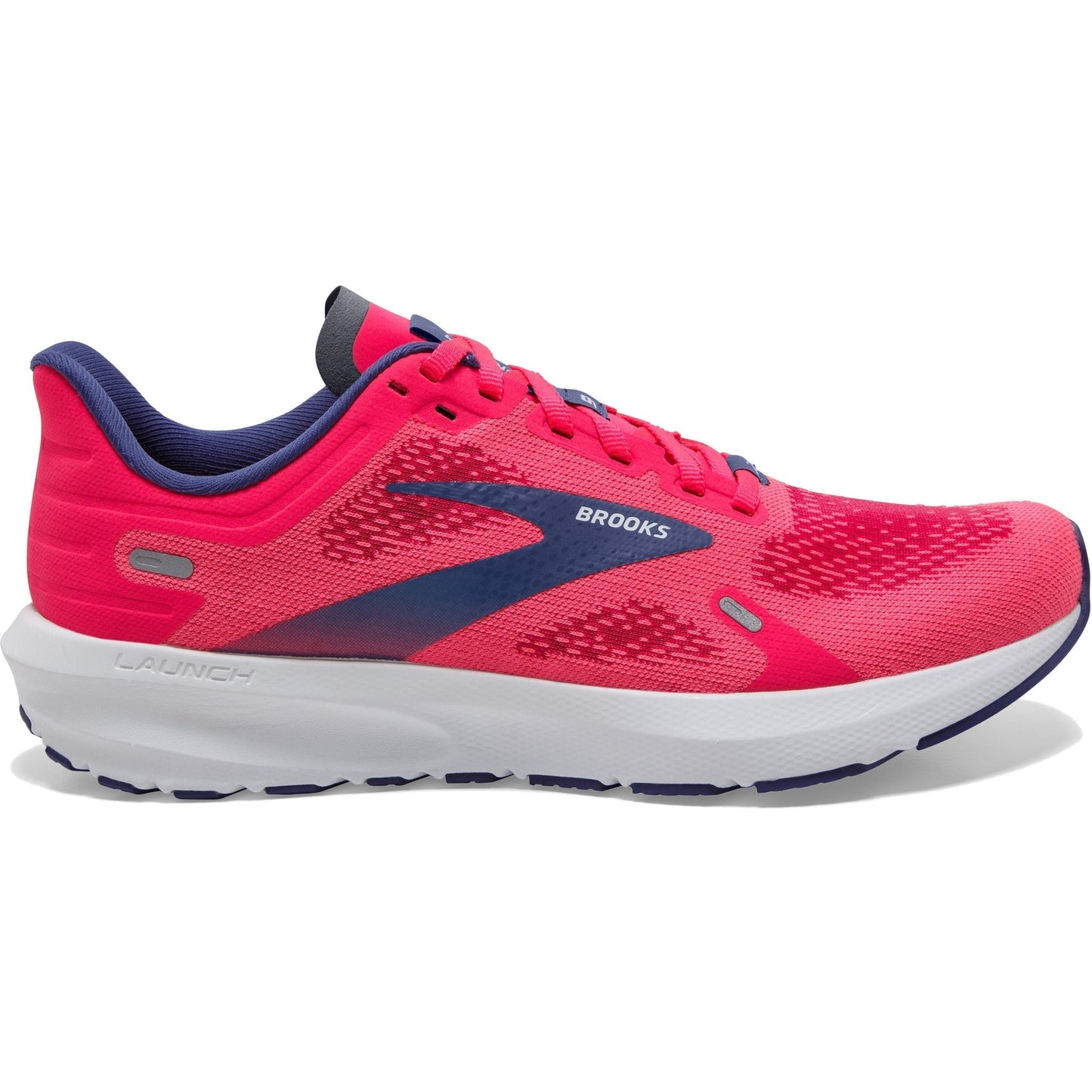 Women's Brooks Launch 9, Pink/Fuchsia/Cobalt, 8.5 B Medium
