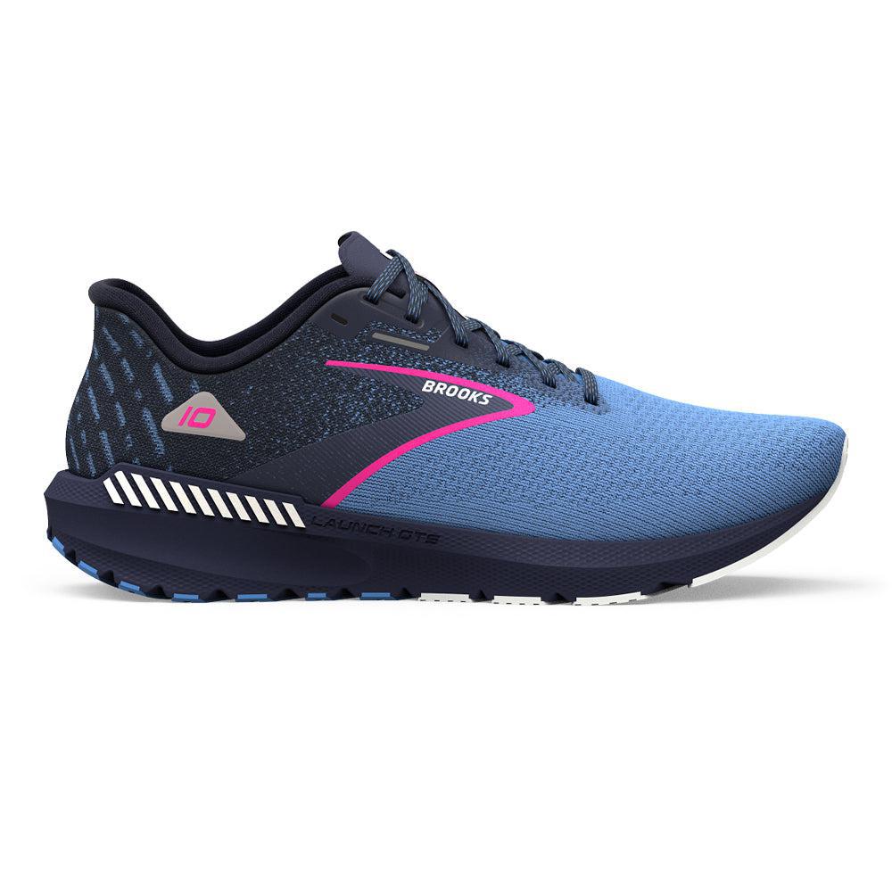 Women's Brooks Launch GTS 10, Peacoat/Marina Blue/Pink Glo, 7 B Medium