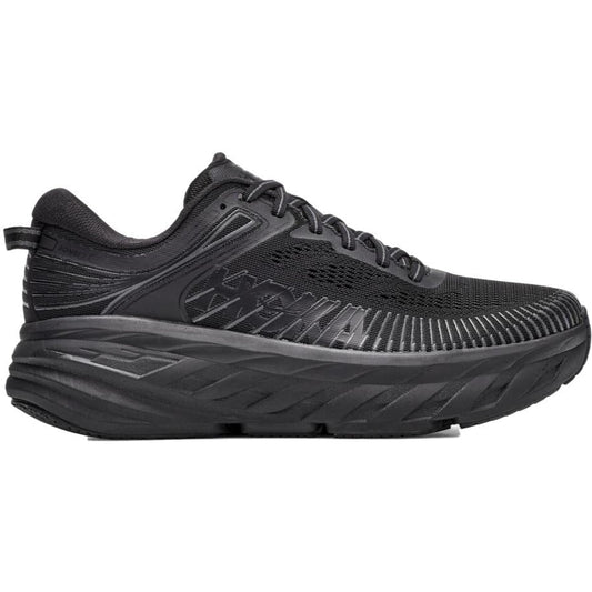Women's Hoka One One Bondi 7, Black/Black, 10.5 B Medium
