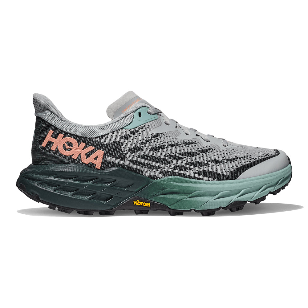 Women's Hoka One One Speedgoat 5, Harbor Mist/Spruce, 10 B Medium