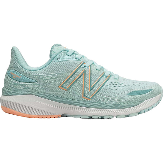 Women's New Balance Fresh Foam X 860v12, Pale Blue Chill/Light Mango, 10 B Medium