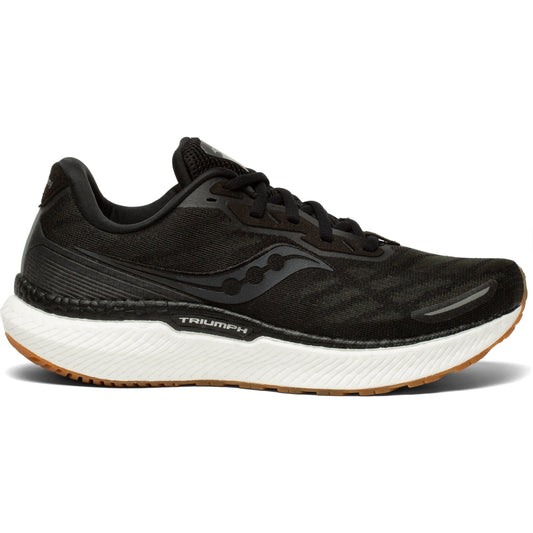 Women's Saucony Triumph 19, Black/Gum, 8 B Medium