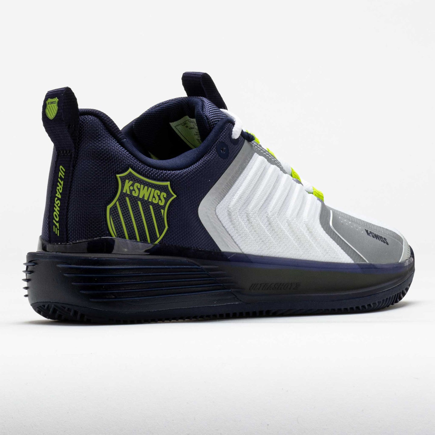 K-Swiss Ultrashot 3 Clay Men's  White/Peacoat/Lime Green