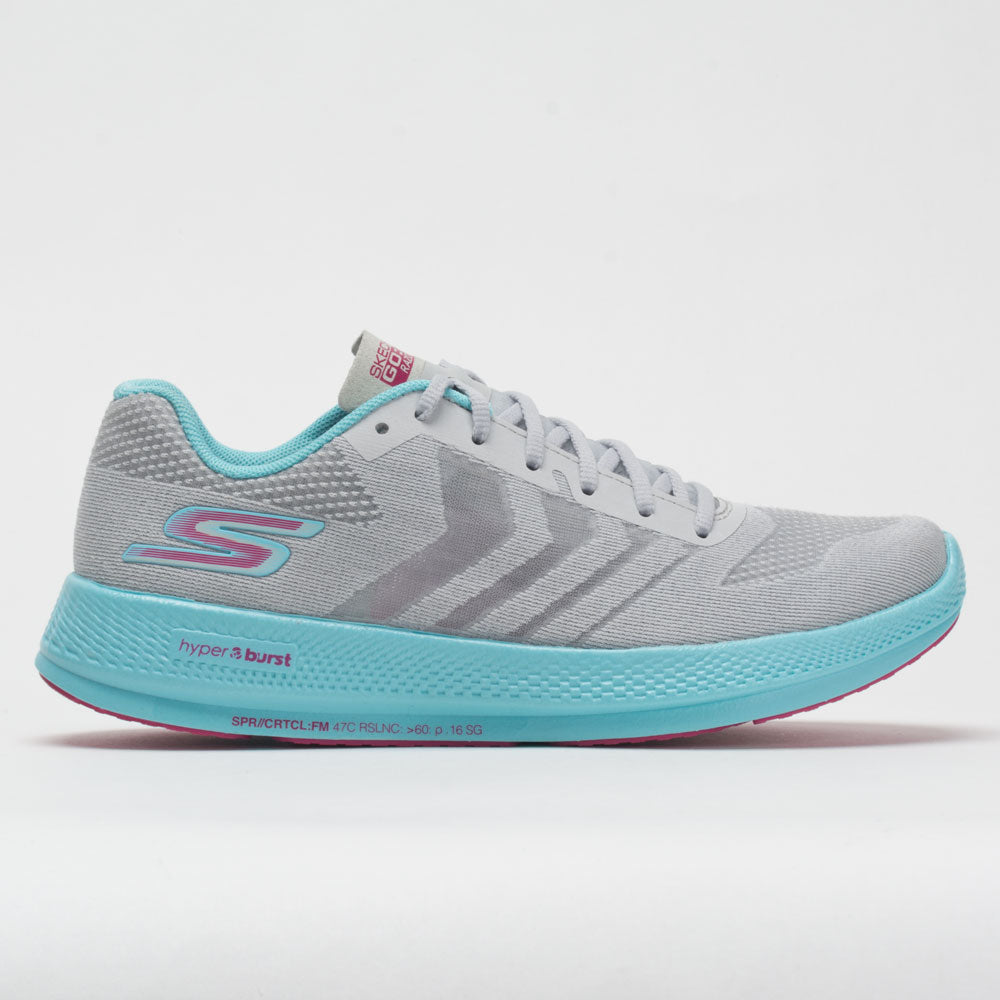 Skechers GOrun Razor+ Women's  Gray/Aqua/Hot Pink