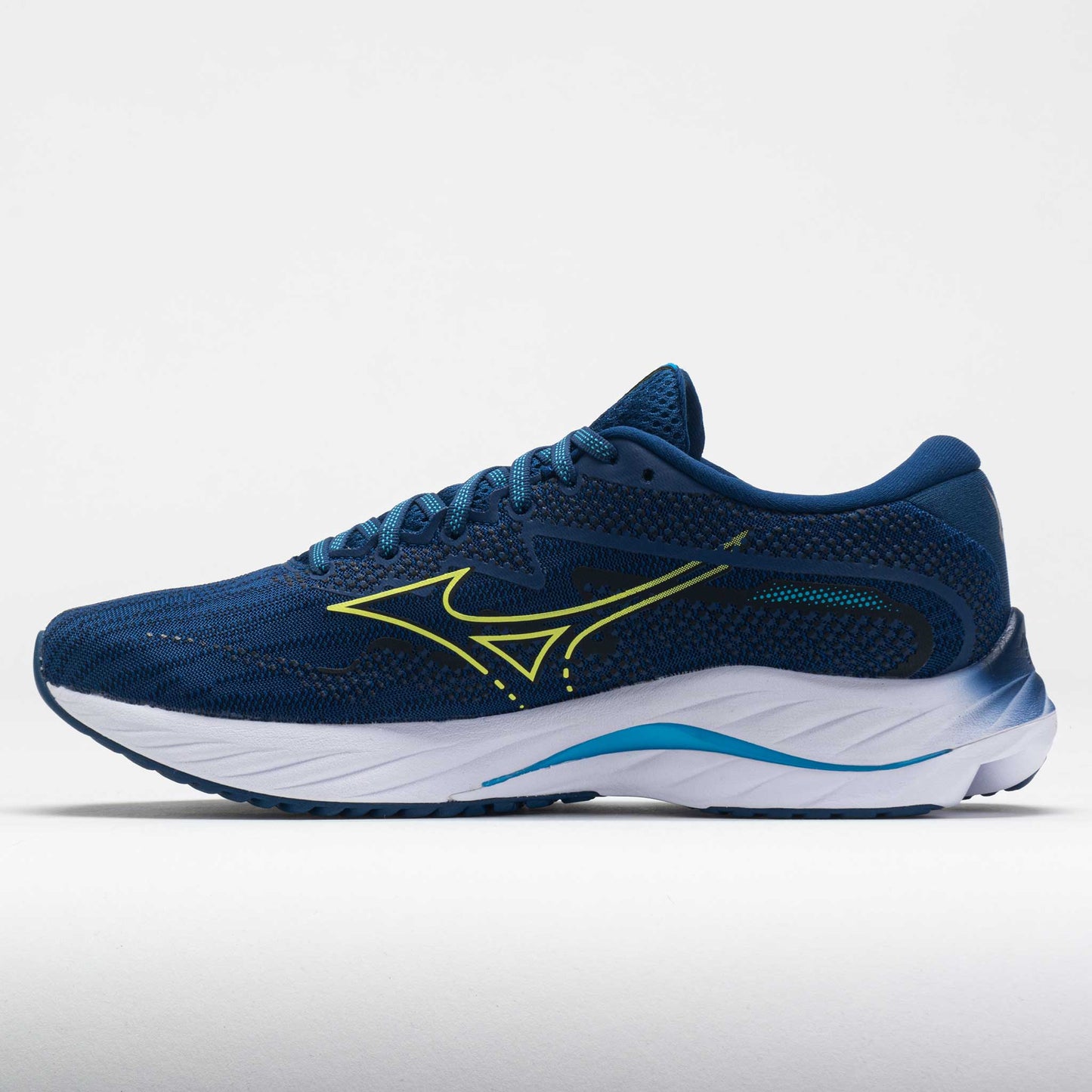 Mizuno Wave Rider 27 Men's  Navy Peony/Sharp Green