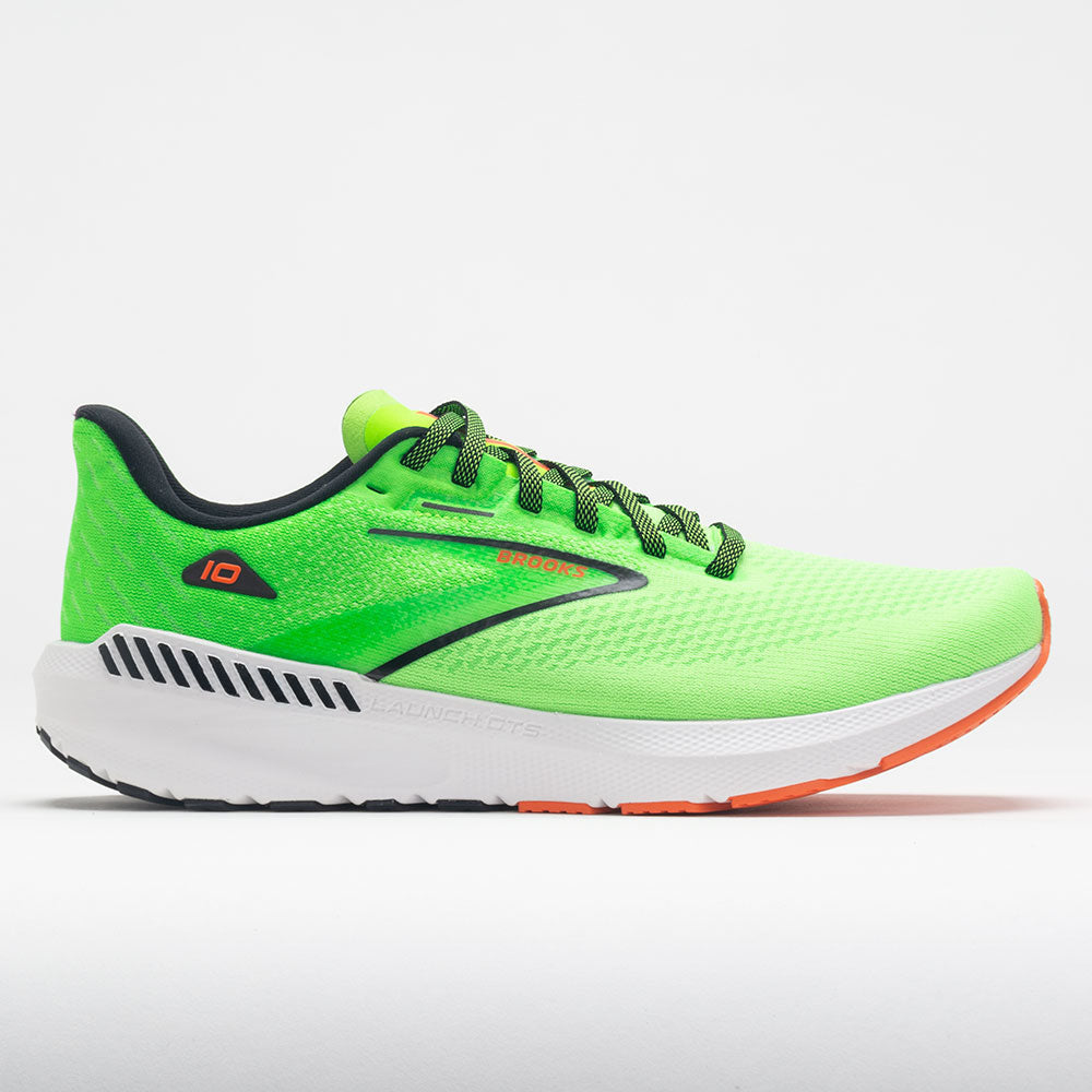 Brooks Launch GTS 10 Men's  Green Gecko/Red Orange/White