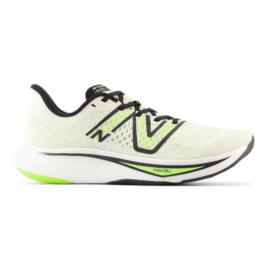 Men's New Balance FuelCell Rebel V3, Pistachio Butter/Thirty Watt/Black, 12 D Medium
