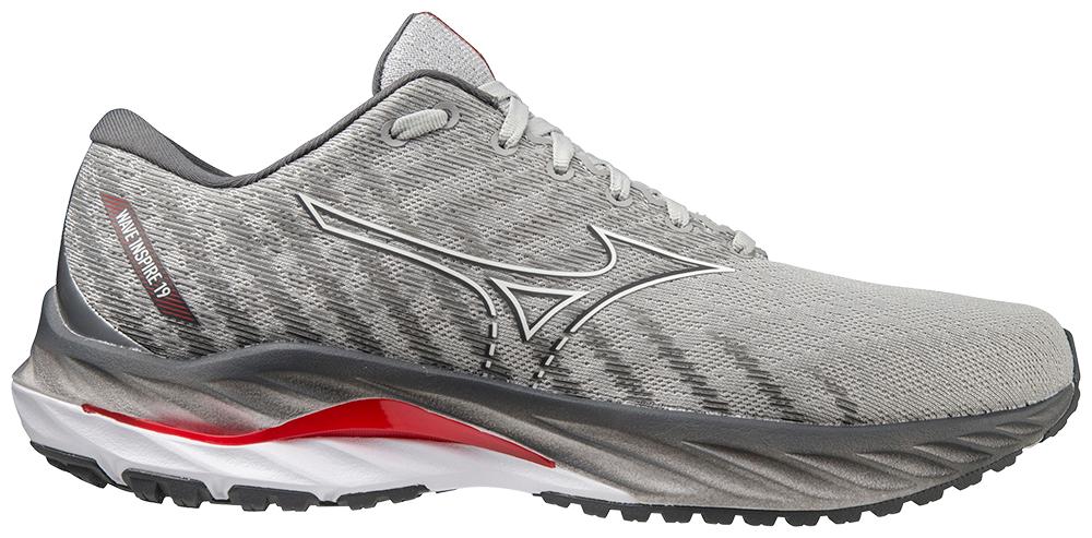 Men's Mizuno Wave Inspire 19, Harbor Mist/White, 12 D Medium