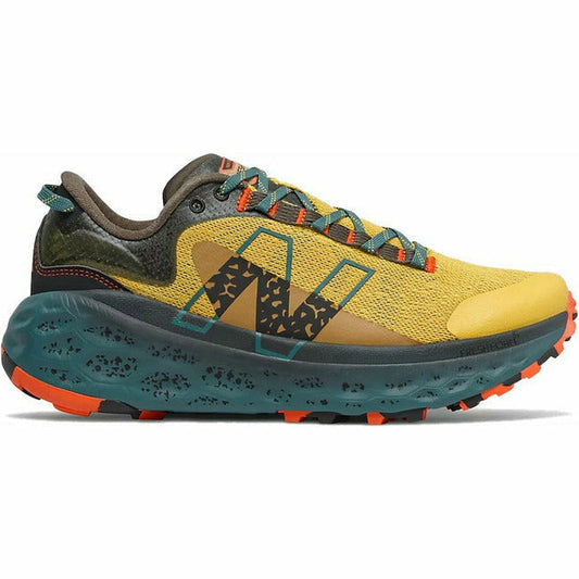 Men's New Balance Fresh Foam X Trail More v2, Harvest Gold/Mountain Teal, 12 2E Wide
