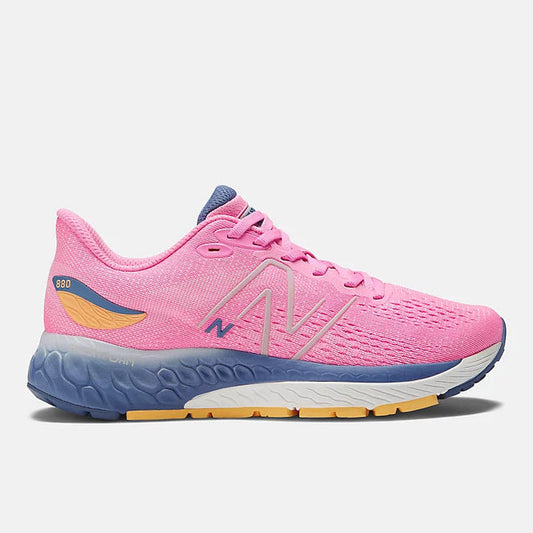 Women's New Balance Fresh Foam X 880v12, Vibrant Pink/Vibrant Apricot/Night Sky, 7 B Medium