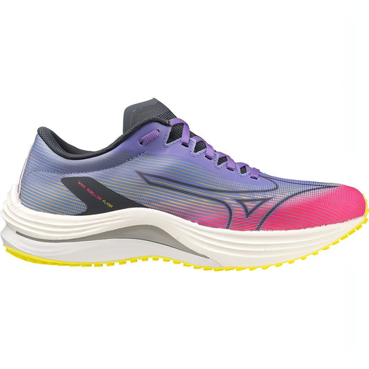 Women's Mizuno Wave Rebellion Flash, High Vis Pink/Ombre Blue, 9.5 B Medium