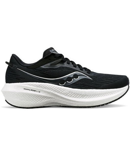 Men's Saucony Triumph 21, Black/White, 9.5 2E Wide