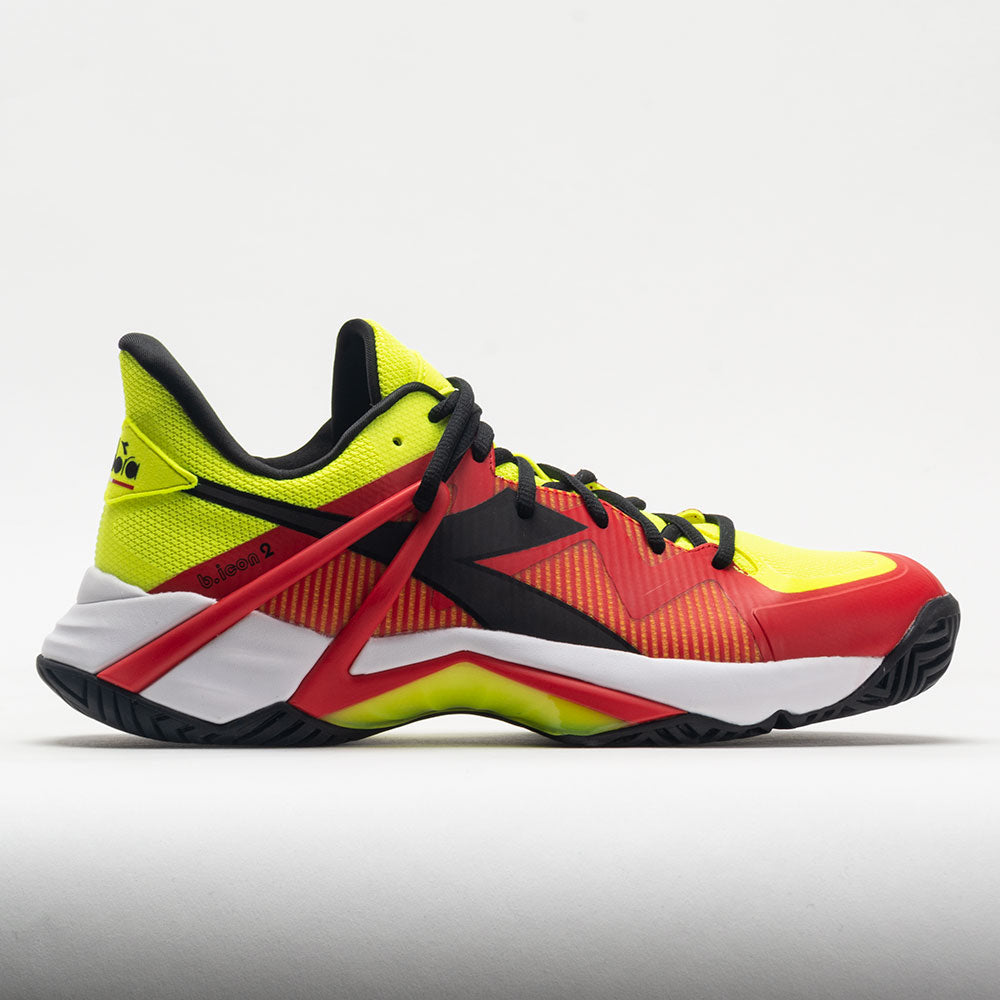 Diadora B.Icon 2 AG Men's  Yellow Fluo/Black/Fiery Red