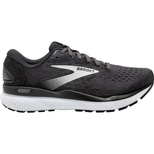 Women's Brooks Ghost 16, Black/Grey/White, 7.5 B Medium