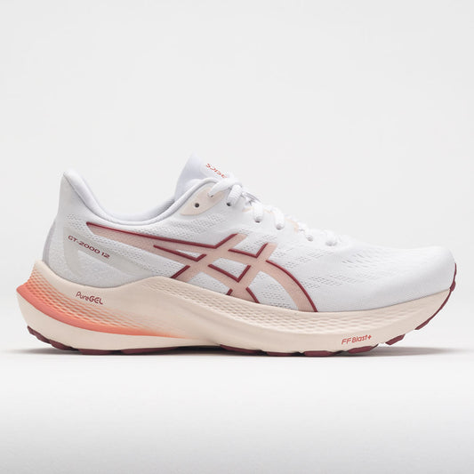 ASICS GT-2000 12 Women's  White/Light Garnet